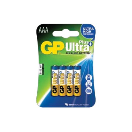 GP B1711 Ultra Plus AAA (LR03) alkáli mikroceruza elem 4db/bliszter GP B1711 Ultra Plus AAA (LR03) alkáli mikroceruza elem 4db/bliszter