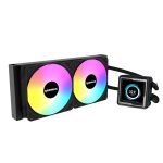   RAIDMAX LM240 240mm ARGB+LCD fekete vízhűtéses processzor hűtő