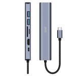   Iris IH6-23 7in1 (2xUSB/1xLAN/1xHDMI/1xSD/1xmicroSD/1xDP-USB-C 100W) Dokkoló