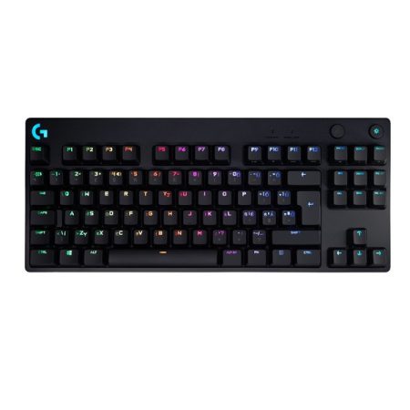 Logitech 920-009426 G Pro lézergravírozott magyar kiosztású fekete gamer billentyűzet (GX Blue Clicky switch)