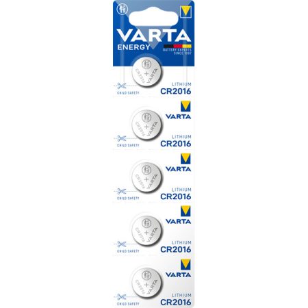 VARTA 6016229405 Energy CR2016 lítium gombelem 5db/bliszter