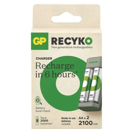 GP B50224 Eco E221+ 2xAA ReCyko 2100mAh akkumulátor töltő