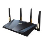 ASUS RT-BE88U 1376+5764Mbps fekete vezeték nélküli router