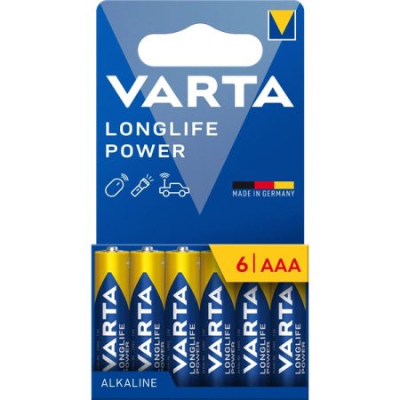 VARTA 4903121746 Longlife Power AAA mikroceruza elem 6db/bliszter