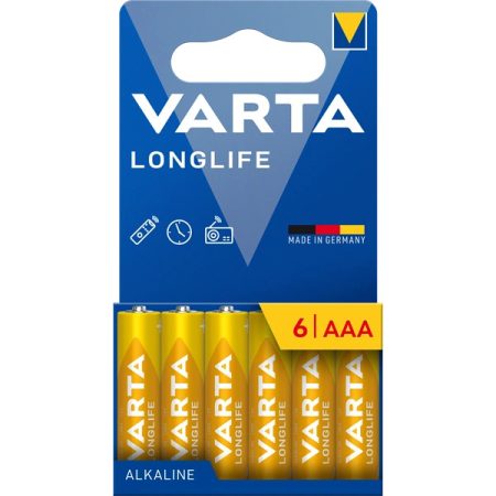 VARTA 4103101746 Longlife AAA mikroceruza elem 6db/bliszter