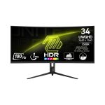   MSI 34" Gaming 342CQR E2 UWQHD VA LED 180Hz HDMI/DP ívelt gamer monitor