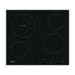   Whirlpool AKT 8601 IX fekete, beépíthető, elektromos üvegkerámia, főzőzóna: 4, beépíthető méret: 56cm, főzőlap
