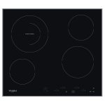   Whirlpool AKT 8601 IX fekete, beépíthető, elektromos üvegkerámia, főzőzóna: 4, beépíthető méret: 56cm, főzőlap