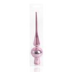   IRIS karácsonyi dísz, csúcsdísz, pvc dobozban,dísz fényes, rózsaszín 26cm