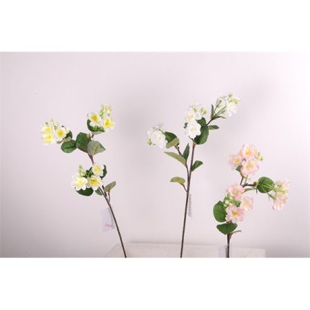 IRIS virágos dekor 9 virággal 3 féle szín 61cm