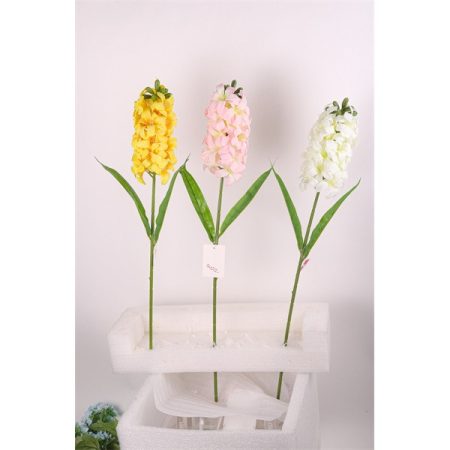 IRIS dekor virág jácint szálas 3 féle szín 60cm IRIS dekor virág jácint szálas 3 féle szín 60cm
