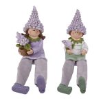   IRIS dekor műgyanta levendula gyerek 2 szortiment lila/zöld 17cm