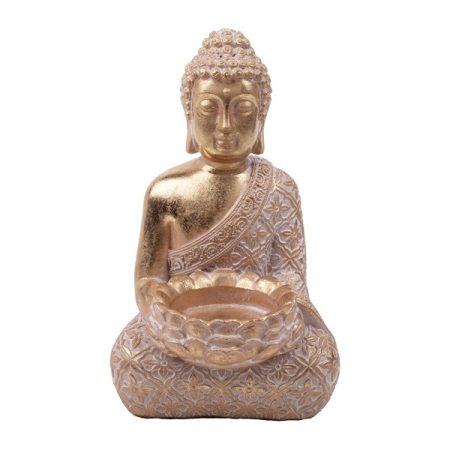 IRIS dekor műgyanta buddha arany 16,5cm