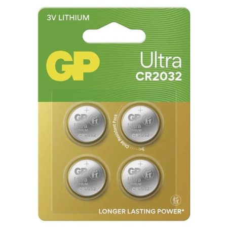 GP B32324 Ultra CR2032 lítium gombelem 4db/bliszter