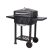 TOO BG-200B fekete BBQ faszenes grillkocsi két oldalsó asztallal