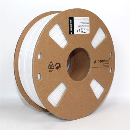 Gembird 3DP-ABS1.75-01-W ABS 1.75mm 1kg fehér filament