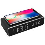   Gembird DAC-WPC-01 vezeték nélküli fekete digitális ébresztőóra