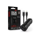   Maxlife ML269386 20W USB/USB C fekete szivargyújtós töltő adapter + Type-C - Lightning kábel