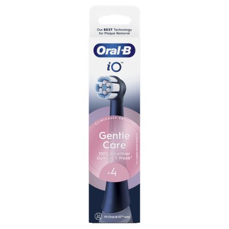 Oral-B iO Gentle Care Black 4 db-os RB fogkefefej szett - új