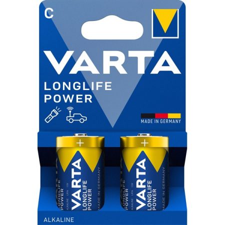 VARTA 4914121422 Longlife Power C (LR14) baby elem 2db/csomag (műanyagmentes csomagolás)