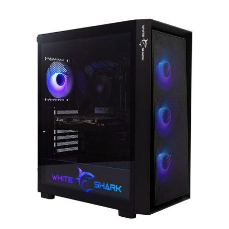 White Shark GCC-2401B Warhead fekete (táp nélküli switch) ablakos E-ATX ház