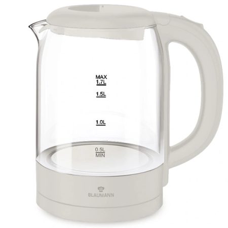 Blaumann BL-9007 1,7L-es krém üveg vízforraló