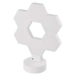   Emos GoSmart Hexagon fehér, 6 részből álló, RGBIC dimmelhető, WiFi LED asztali lámpa