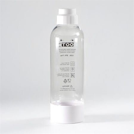 TOO SODA BOTTLE-M-100-W Újrafelhasználható fehér BPA mentes palack szódagéphez, 1 literes