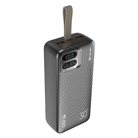 Tracer Blaze 30 000 mAh PD 65W Quick Charge 3.0 fekete hordozható power bank