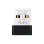   Mercusys MA20N AC650 nano vezeték nélküli kétsávos fekete USB adapter - R