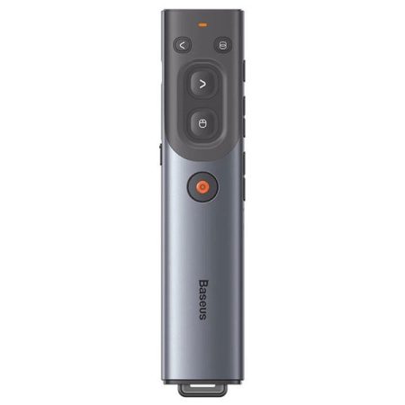 Baseus Orange Dot AI szürke vezeték nélküli akkumulátoros prezenter és lézer mutató