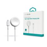   Devia ST381973 Smart Series Apple Watch-hoz Type-C fehér mágneses töltőkábel