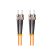 Lanberg FO-STST-MD21-0050-OG Multimódusú OM2 duplex optikai patch kábel 2xST/UPC csatlakozóval 5m