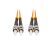 Lanberg FO-STST-MD21-0050-OG Multimódusú OM2 duplex optikai patch kábel 2xST/UPC csatlakozóval 5m