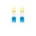 Lanberg FO-LULU-SD11-0100-YE Monomódusú duplex optikai patch kábel 2xLC/UPC csatlakozóval 10m