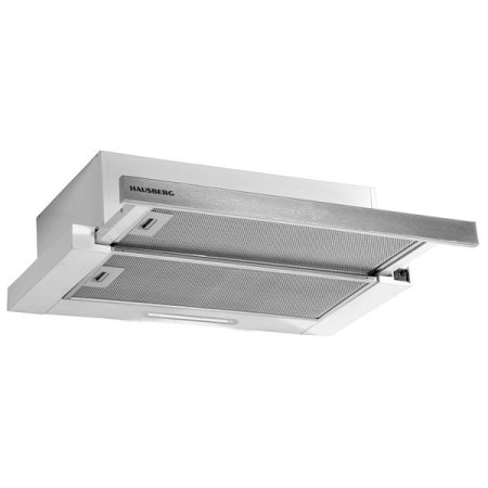 Hausberg HB-1285IN inox, beépíthető, teleszkópos, méret:12 cm, zajszint: 46 dB, páraelszívó