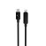 AVAX CB651 PULSEY 1m 27W USB-C - Lightning szürke fonott gyorstöltő LED kábel