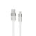 AVAX CB310 GLOWY 1m USB-A - Lightning fehér töltőkábel