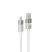 AVAX CB311 GLOWY 2m USB-A - Lightning fehér töltőkábel