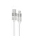 AVAX CB313 GLOWY 2m 18W USB-A - USB-C fehér gyorstöltő kábel