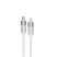 AVAX CB315 GLOWY 2m 27W USB-C - Lightning fehér gyorstöltő kábel