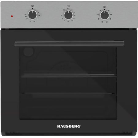 Hausberg HB-8044IN inox-fekete, beépíthető, sütőtér:58L, grill, hőlégkeveréses, sütő