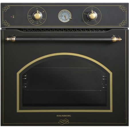 Hausberg HB-8055RST fekete-arany, rusztikus, beépíthető, sütőtér:57L, grill, légkeveréses sütő