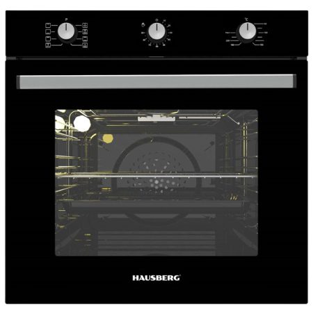 Hausberg HB-8053NG fekete, beépíthető, sütőtér:71L, grill, légkeveréses sütő