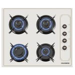   Hausberg HB-570RST bézs, rusztikus, beépíthető,gáz,  főzőzóna: 3 +1 égőfej, beépíthető méret:70cm, főzőlap