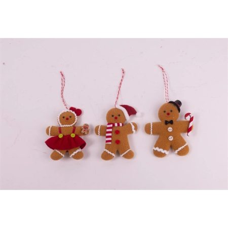 IRIS filc akasztós mézeskalács figurák,  10  cm