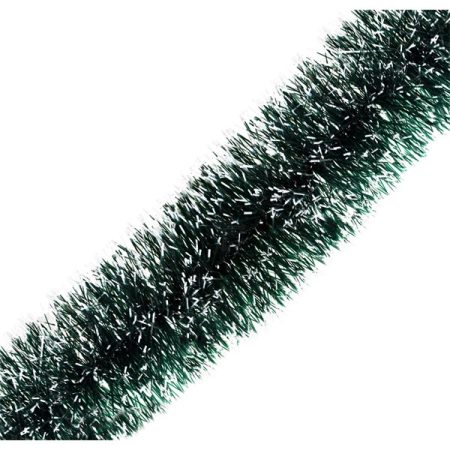 IRIS karácsonyi boa, havas, zöld 14cm x 2m