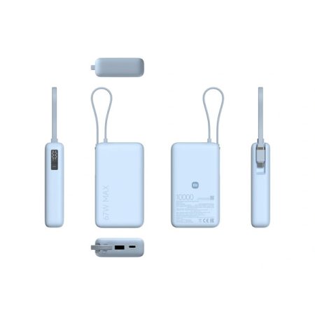 Xiaomi 67W 10000 (Integrated Cable) kék power bank
