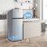 Midea MDRT294FGE50 ezüst, felülfagyasztós, Hűtő:163L, Fagyasztó:41L, No frost hűtőszekrény
