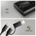 Axagon EEM2-SD2B külső USB-C 10Gbps fém ház LCD kijelzővel M.2 NVMe és SATA SSD meghajtókhoz